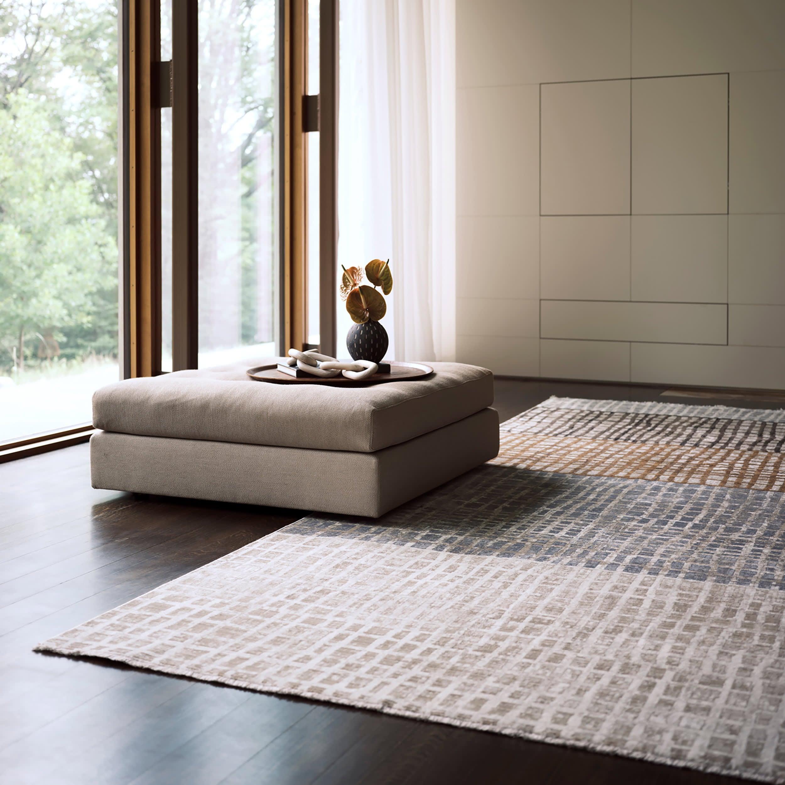 Parks Dept ラグ Park Abstract Checked Rug | Multicolor – Rugs USA