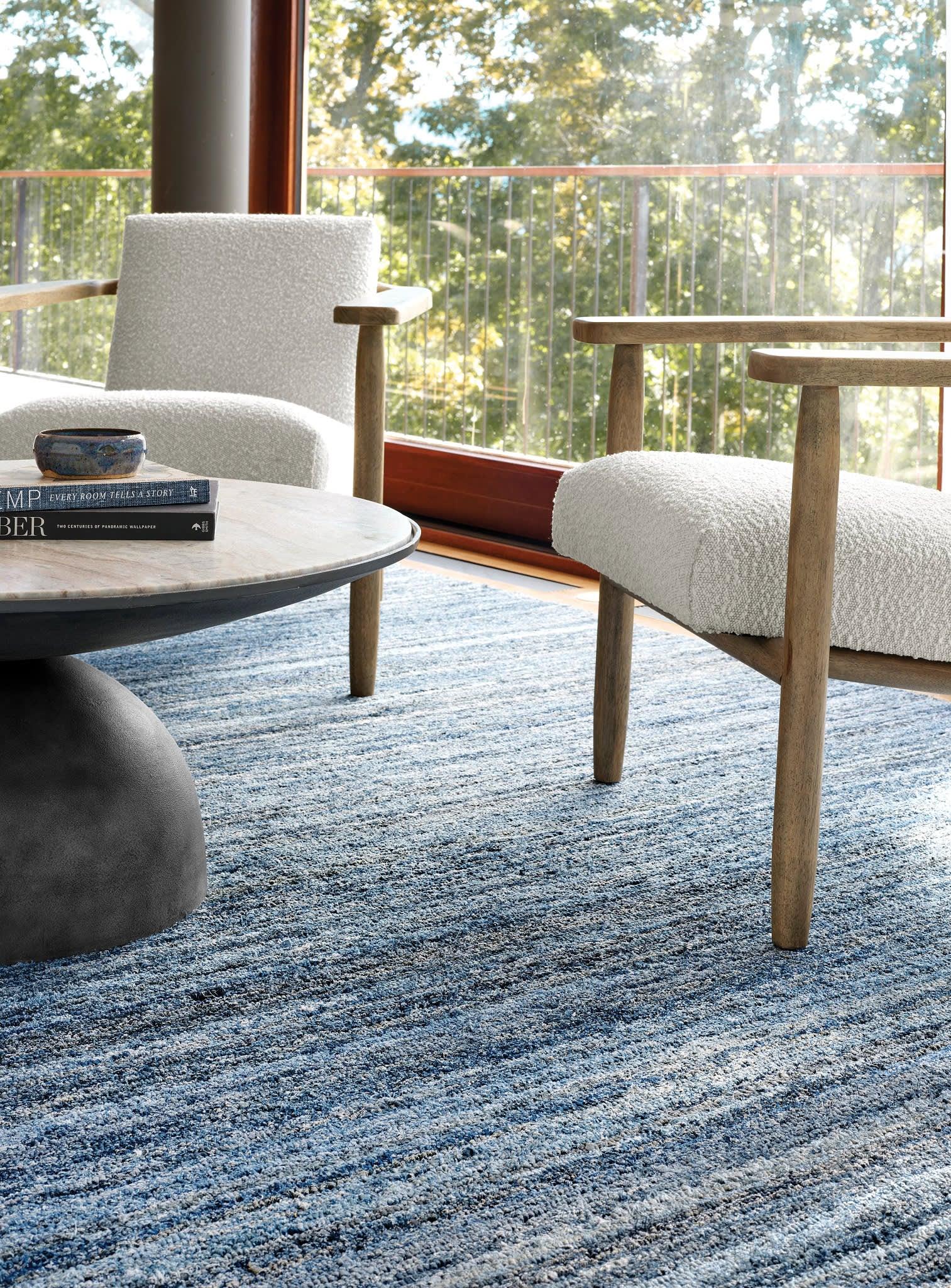 Denim Chindi Hand Hooked Cotton Rug | Blue – Rugs USA