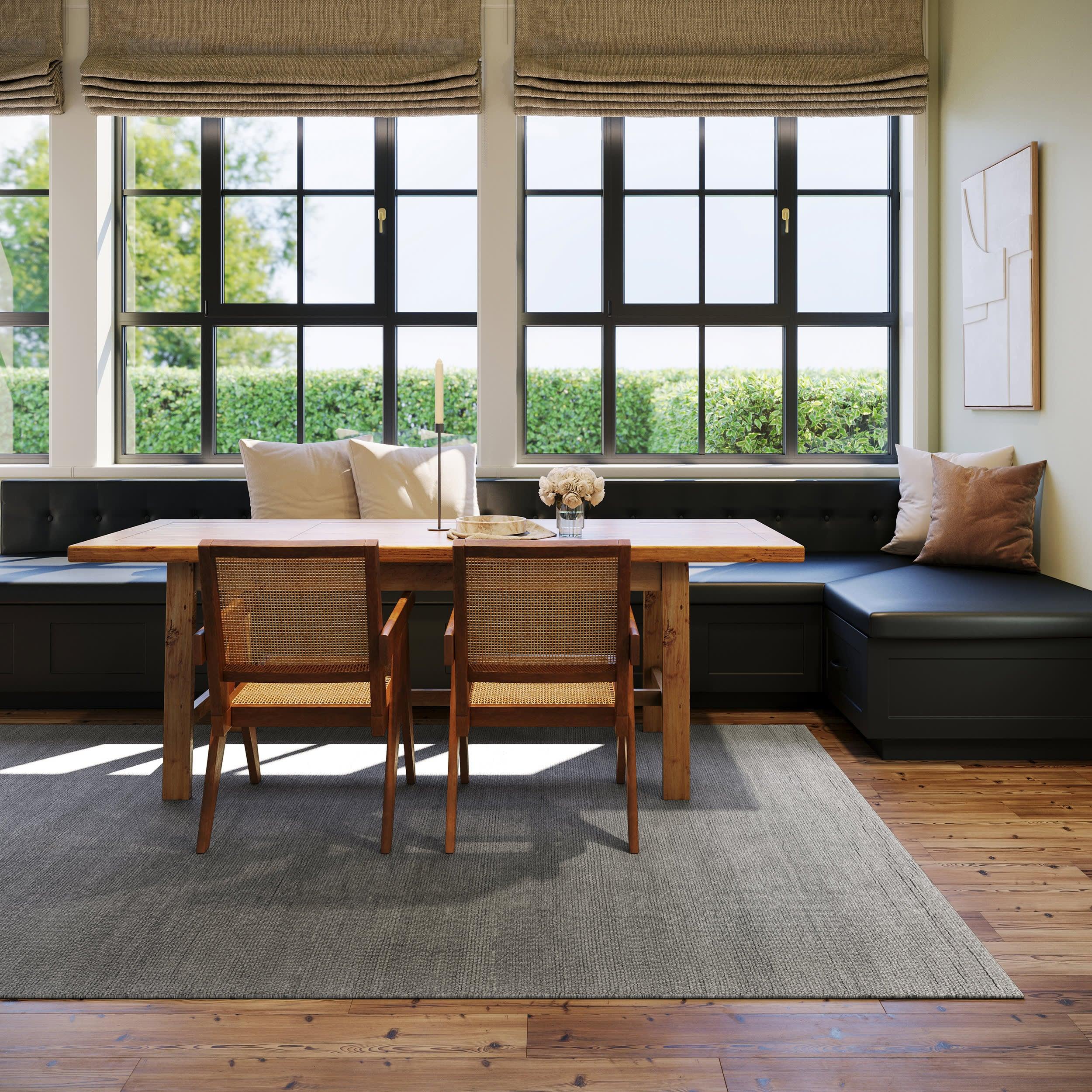 Hollis Solid Wool Rug by Nate Berkus | Grey – Rugs USA