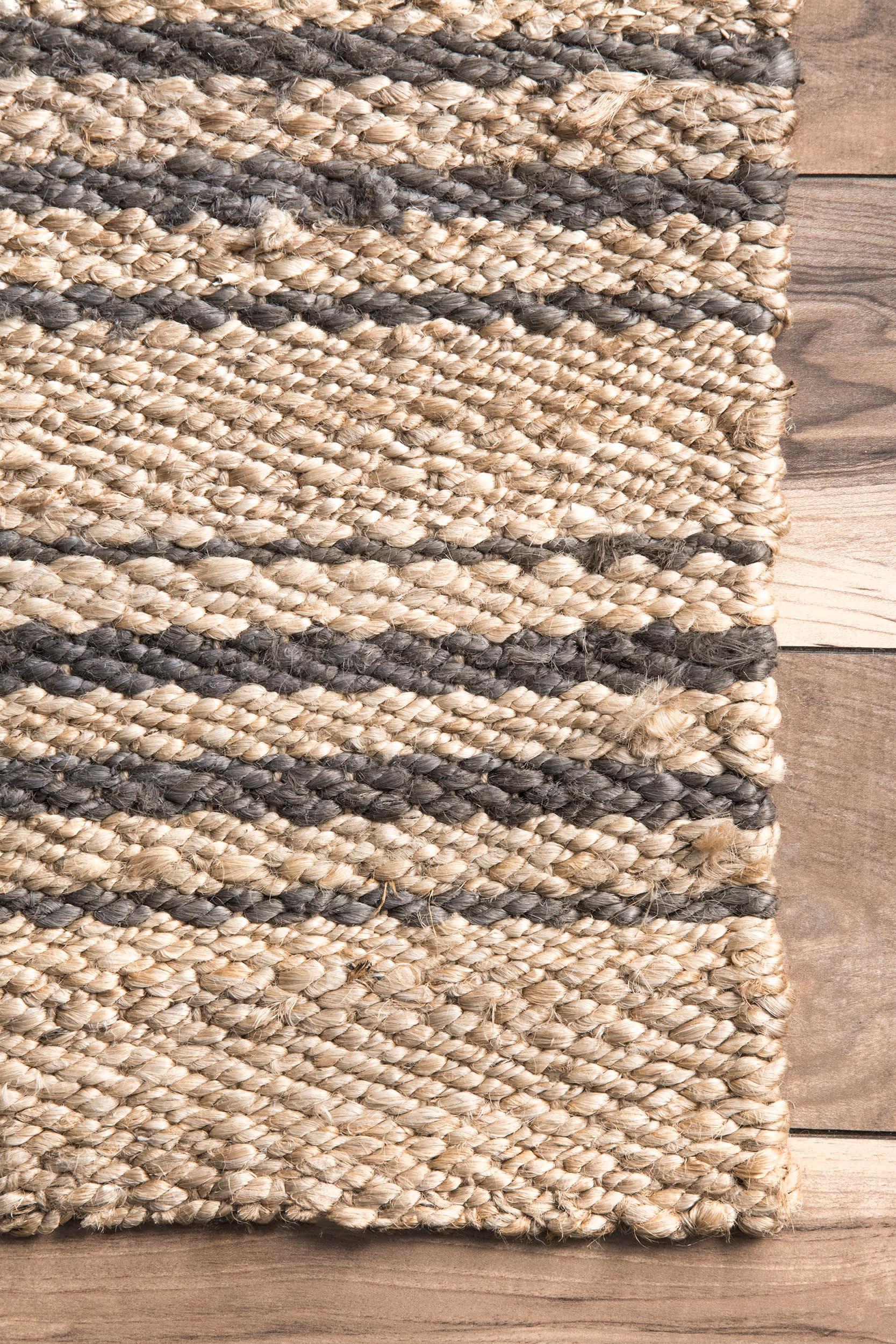 Sycamore Striped Jute Rug | Natural – Rugs USA