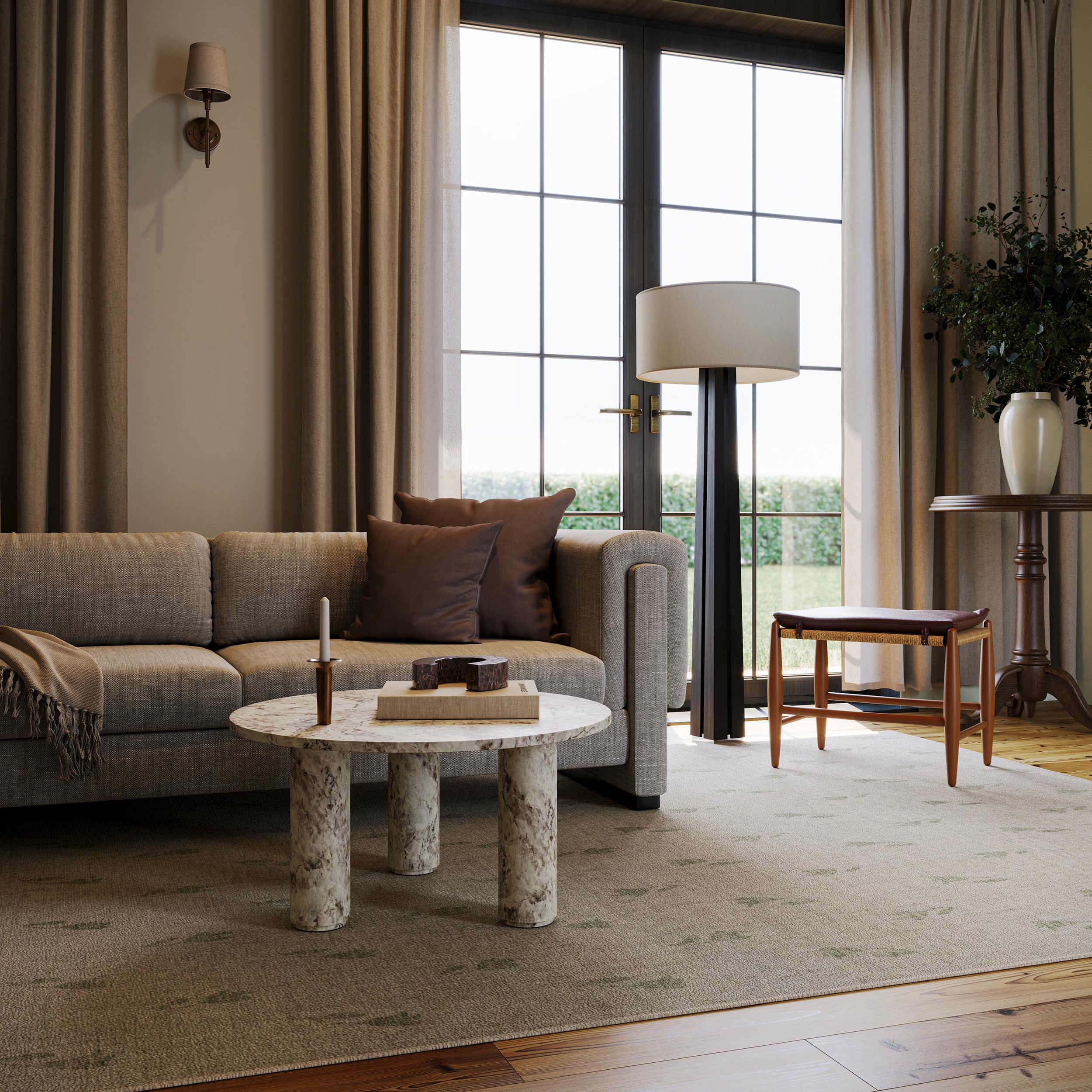 Flora Floral Washable Rug by Nate Berkus | Green – Rugs USA