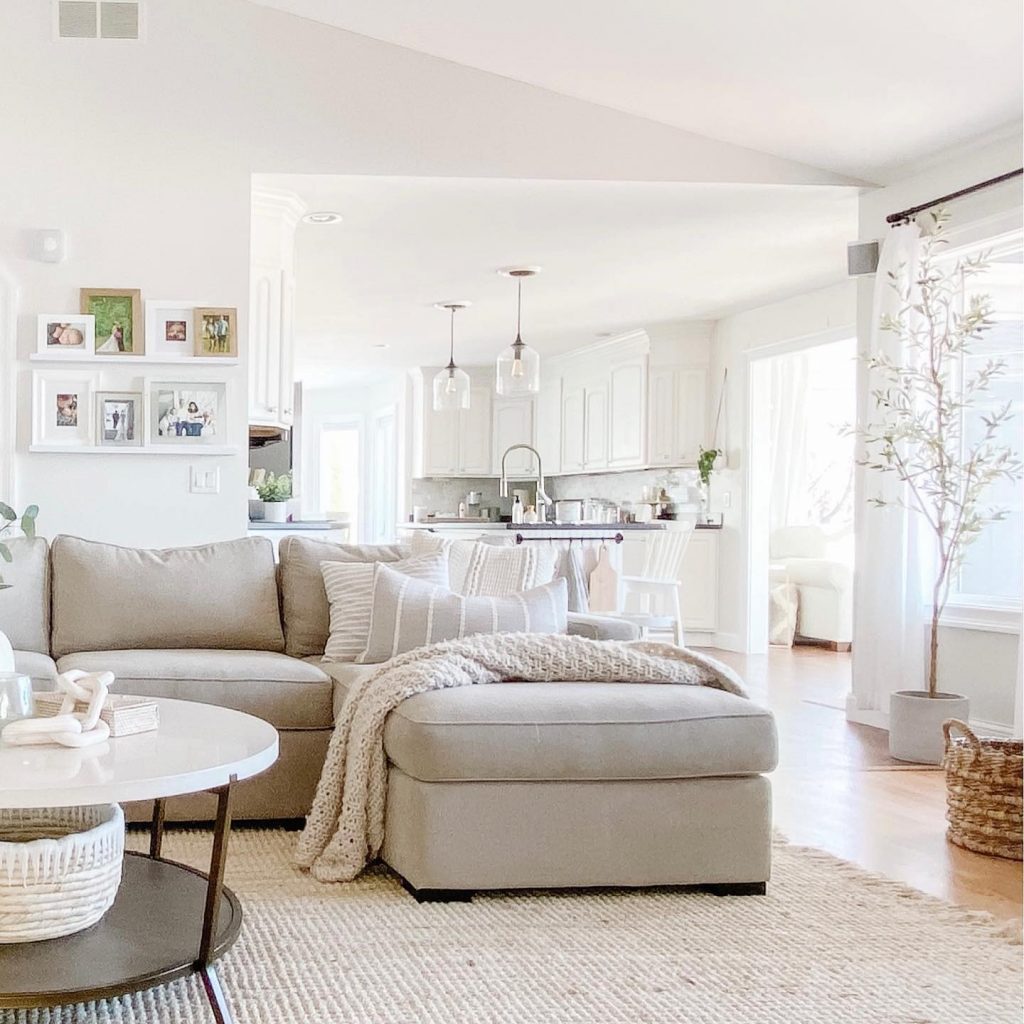 white neutral living room
