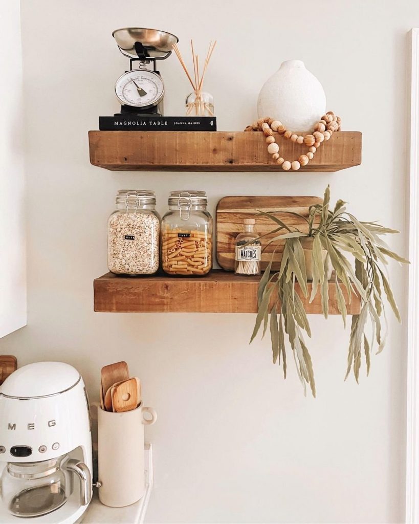 kitchen shelf organization ideas