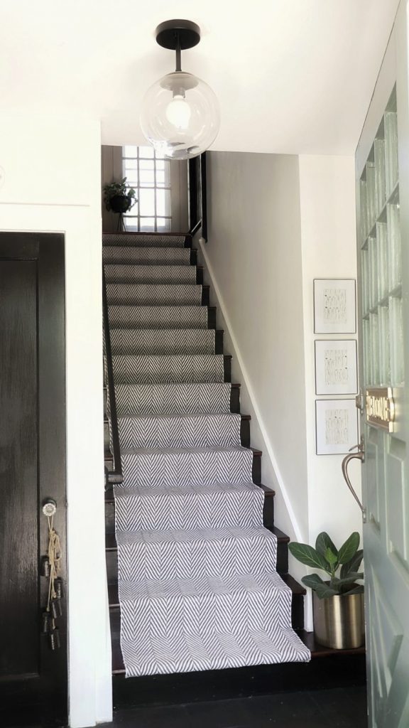 DIY stair runner project