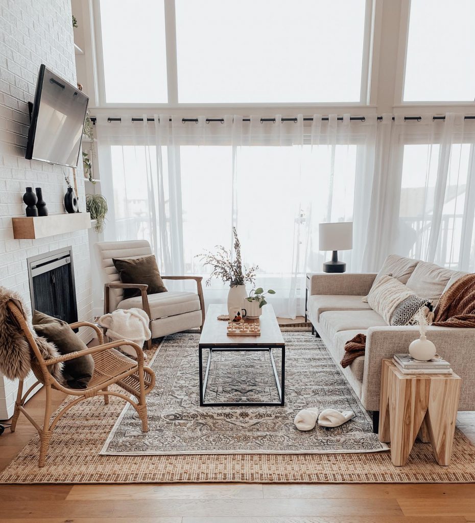 best layered rugs for family room