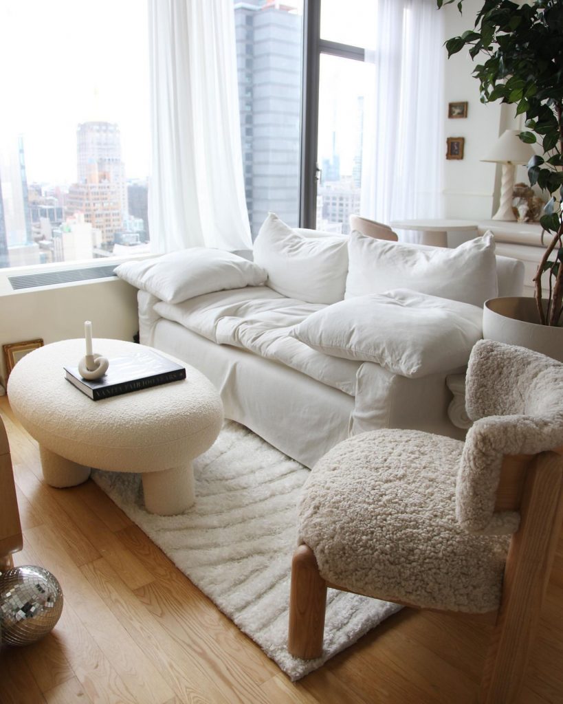 white rugs for small living room