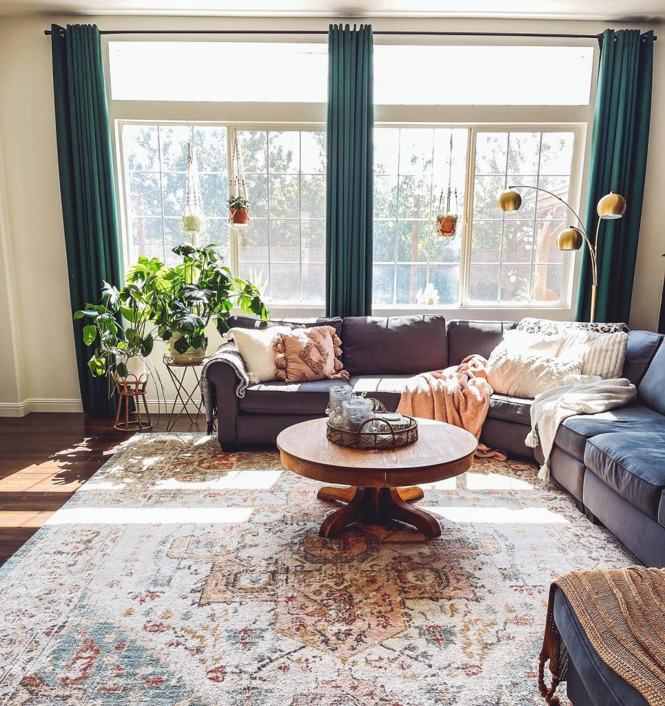 How to Pair a Rug with Your Velvet Couch, The Roll-Out