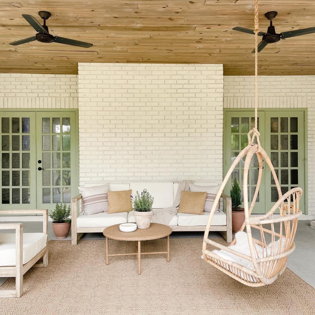 filigree indoor/outdoor flatweave area rug in beige