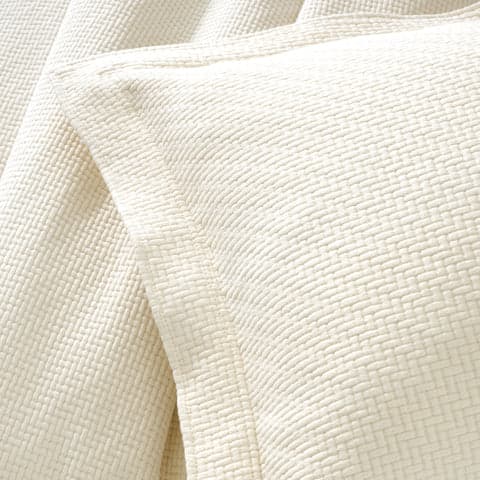 Interlaken Matelasse Sham | Ivory