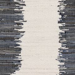 Dahara Denim Bohemian Abstract Rug Swatch | White