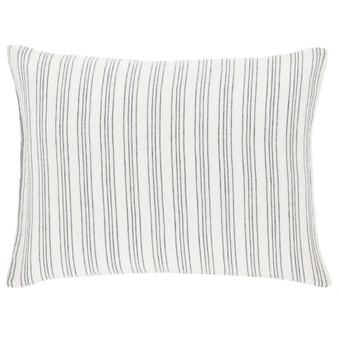 Lush Linen Stripe Sham | Slate Blue