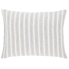 Lush Linen Stripe Sham | Slate Blue