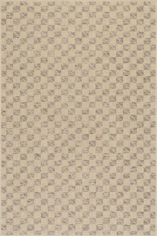 Isolated view of   Beryn Modern Checkered Rug, showcasing its design