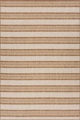 Isolated view of Brown Rectangle Oristela Modern Abstract Indoor/Outdoor Rug, showcasing its design