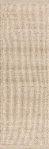 Isolated view of Beige Runner Palisades Marled Rug, showcasing its design