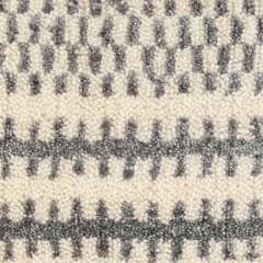 Tracks Hand Loom Knotted Wool Rug Swatch | Grey