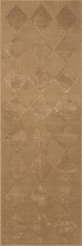 Isolated view of Sand Runner Mynra Diamond Plush Textured Washable Rug, showcasing its design