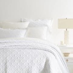 Washed Linen Quilt | White