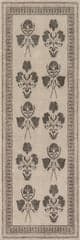 Isolated view of Light Beige Runner Floris Hand-Tufted Floral Wool-Blend Rug, showcasing its design