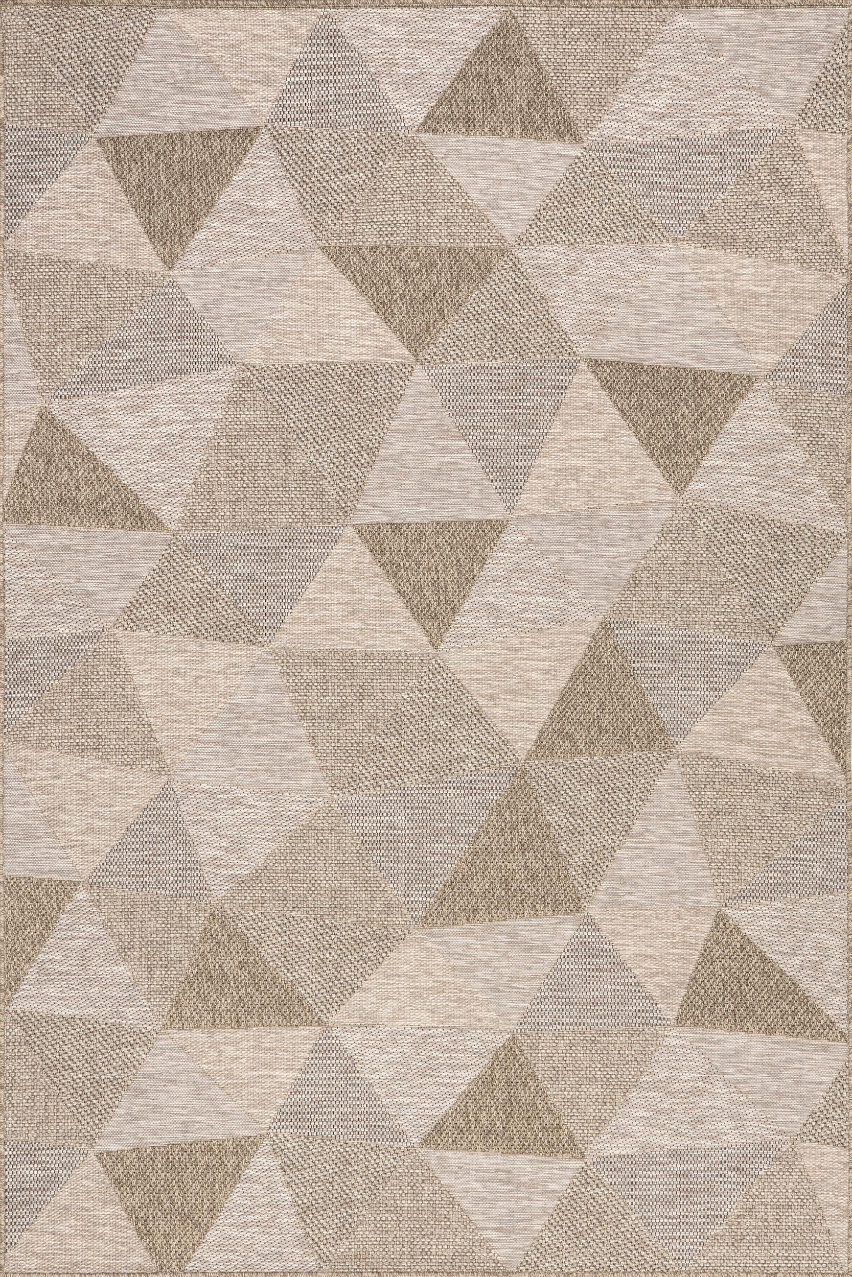Gertrudis Geometric Tessellated Indoor/Outdoor Rug | Tan – Rugs USA