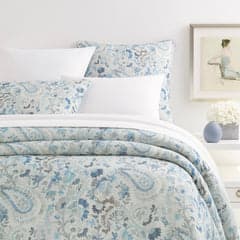 Ines Linen Duvet Cover | Blue