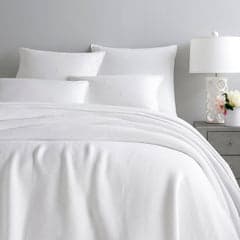 Quinn Cotton Blanket | White