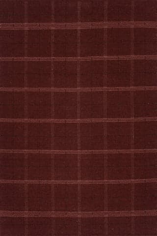 Isolated view of Red Rectangle Downing Plaid Wool Rug by Nate Berkus, showcasing its design