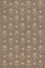 Isolated view of Taupe Runner Ella Wool Rug, showcasing its design