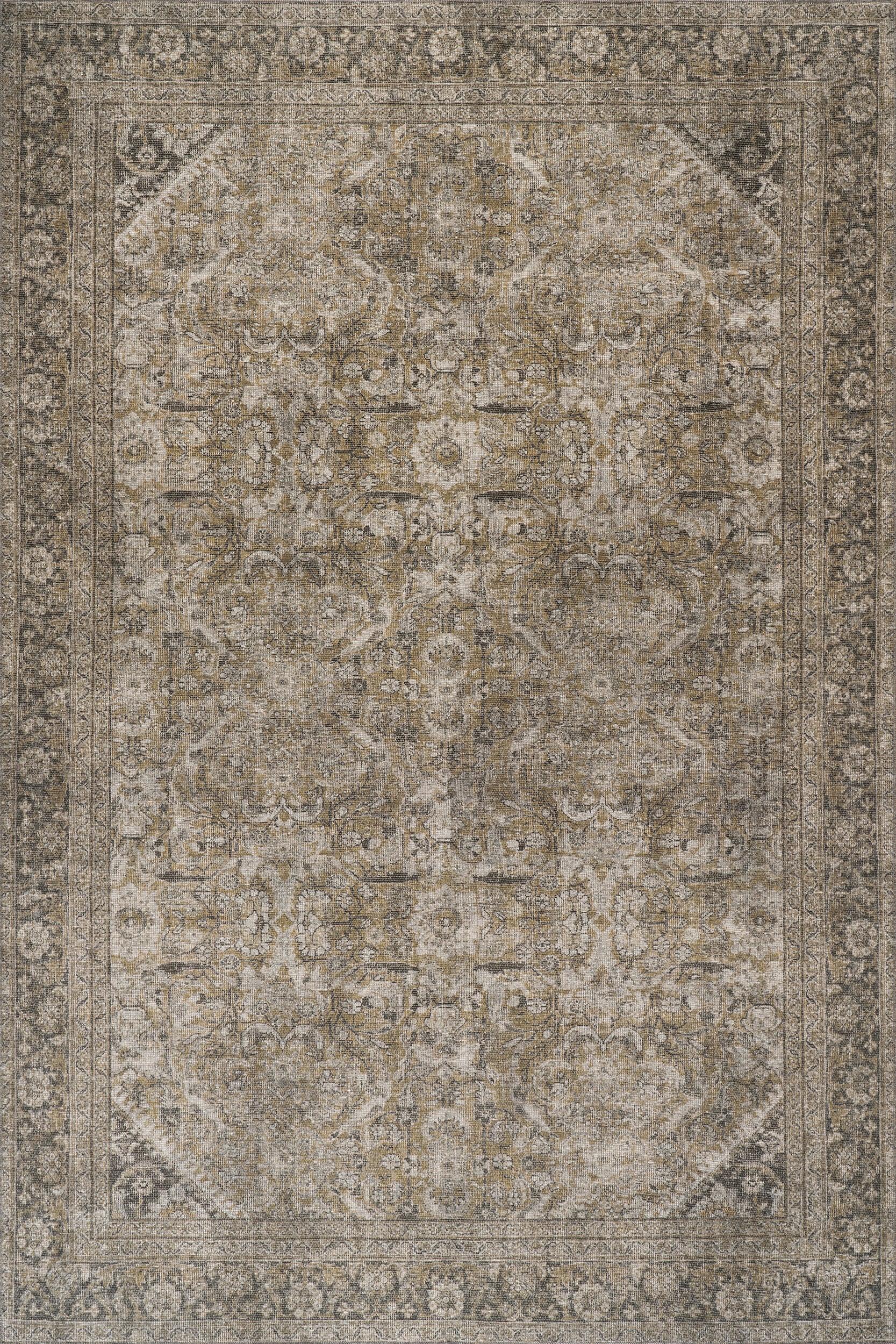 Frenchtown Antiqued Jute-Blend Rug | Green 7’10x10’