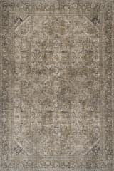Isolated view of Green Rectangle Frenchtown Antiqued Jute-Blend Rug, showcasing its design