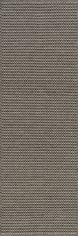Isolated view of Black Runner Tula Textured Stripe Handwoven Rug, showcasing its design