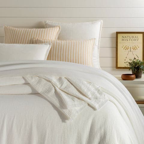 La Jolla Coverlet | Ivory