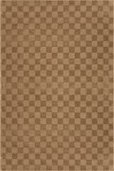 Isolated view of Sand Rectangle Cape May Plush Textured Washable Rug, showcasing its design