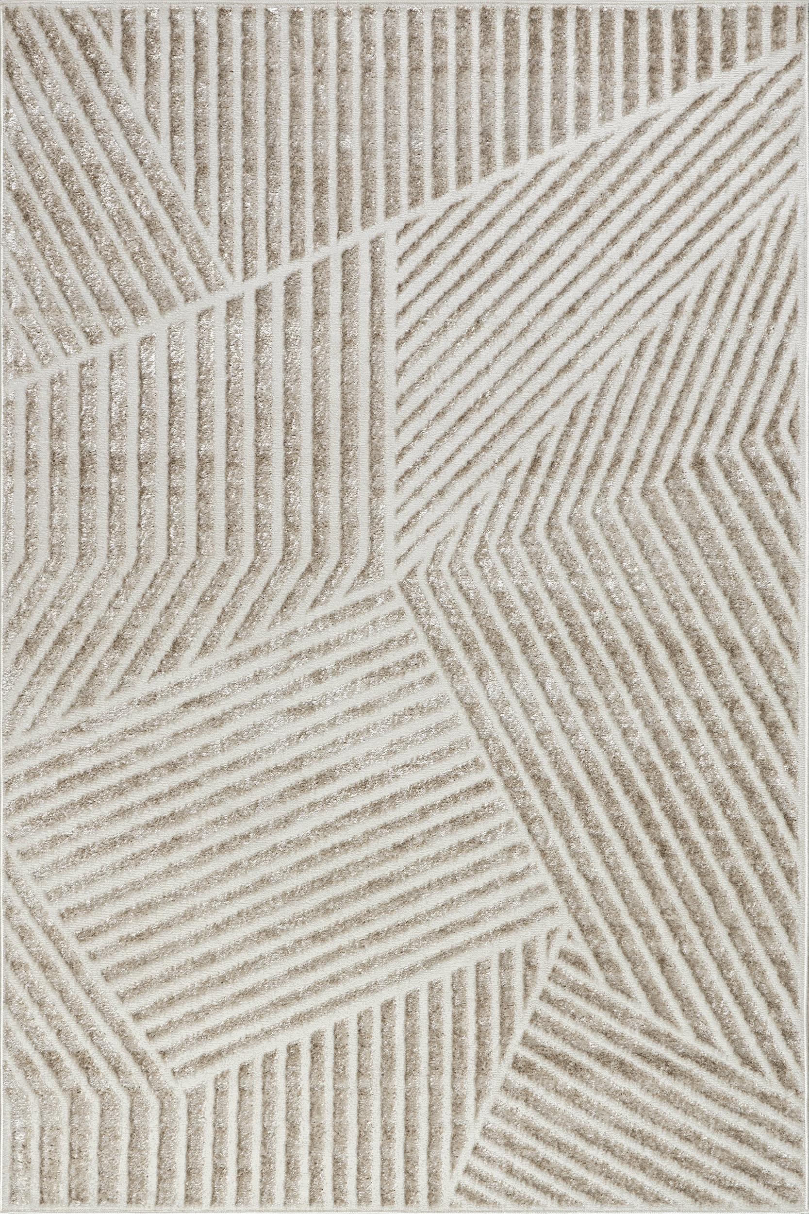 Faya Geometric Rug | Beige – Rugs USA
