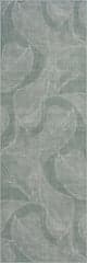 Isolated view of Green Runner Cenavi Coastal Washable Rug, showcasing its design