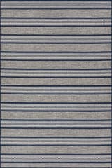 Isolated view of Navy Rectangle Oristela Modern Abstract Indoor/Outdoor Rug, showcasing its design