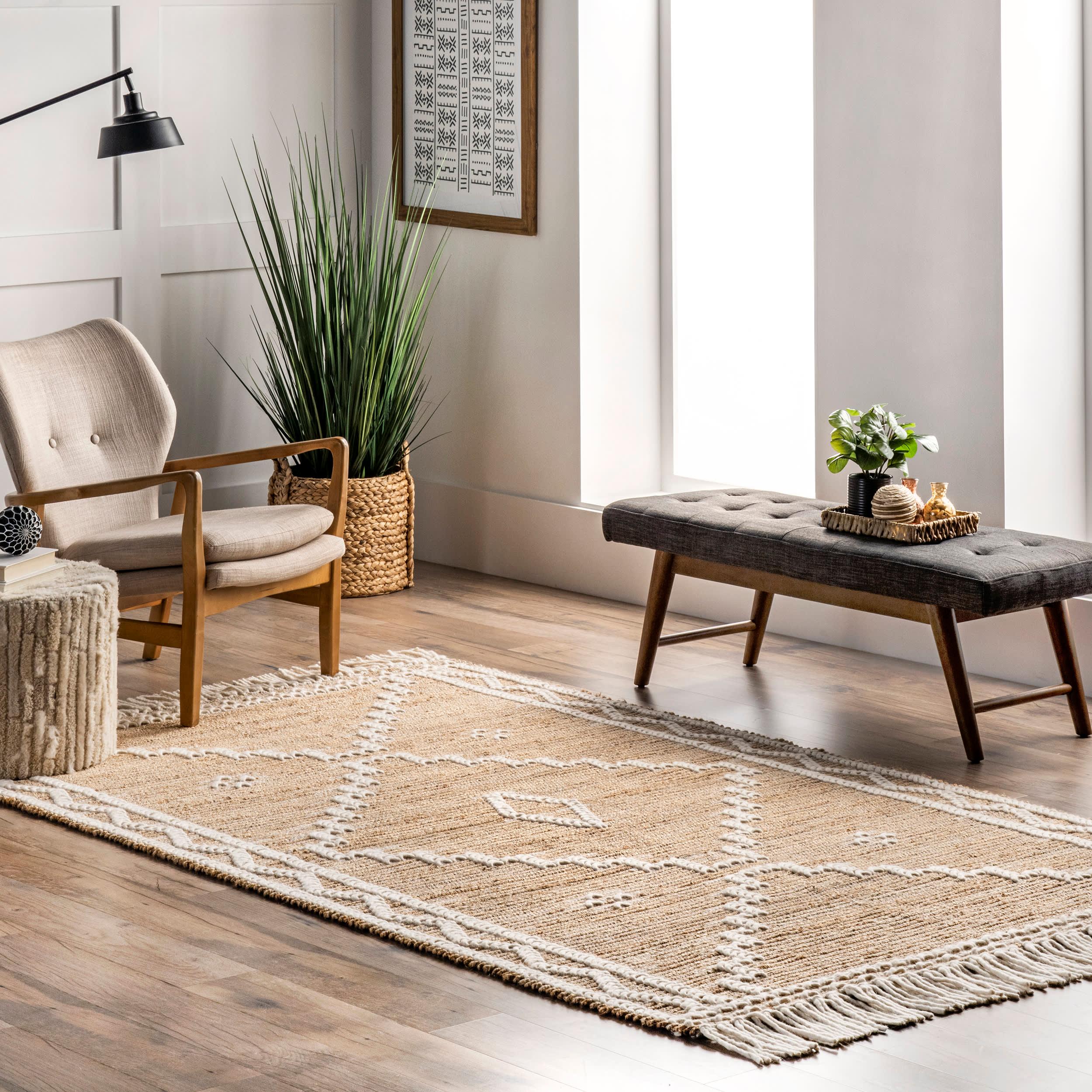 Jackie Natural Textured Rug | Natural – Rugs USA