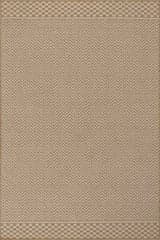 Isolated view of Brown Rectangle Anahita Modern Chevron Indoor/Outdoor Rug, showcasing its design
