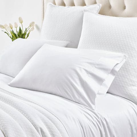 Dottie Embroidered Sheet Set | White