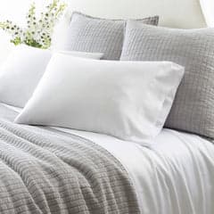 Silken Solid Sheet Set | White