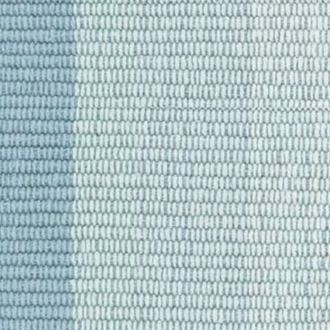 Shore Stripe Handwoven Cotton Rug Swatch | Sky Blue