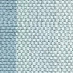Shore Stripe Handwoven Cotton Rug Swatch | Sky Blue
