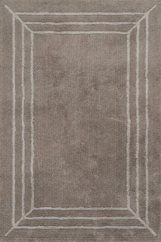 Bloomira Bordered Rug | Grey