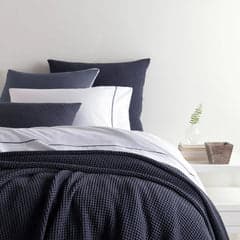 Bubble Matelasse Coverlet | Blue