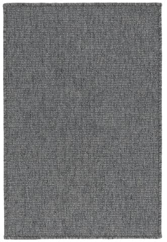 Russell Woven Indoor/Outdoor Custom Rug | Charcoal