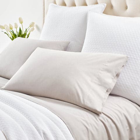 Cozy Cotton Pillowcases | Dove Grey