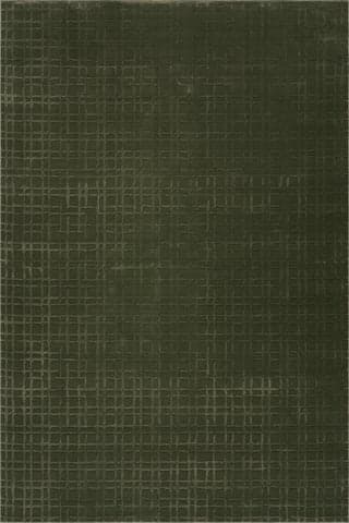 Isolated view of Green Rectangle Pahad Abstract Washable Rug, showcasing its design
