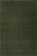 Isolated view of Green Rectangle Pahad Abstract Washable Rug, showcasing its design