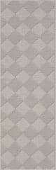 Isolated view of Grey Runner Nahla Modern Diamond Indoor/Outdoor Rug, showcasing its design