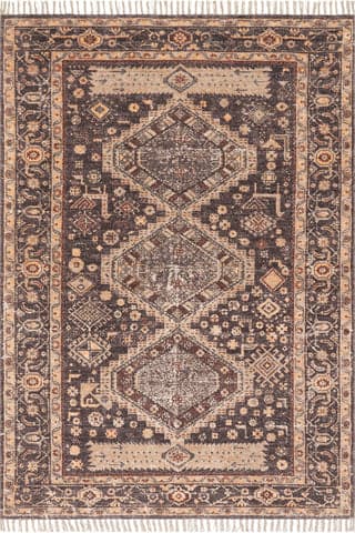 Mire Vintage Handmade Cotton Rug | Eggplant